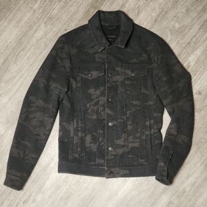 RARE Vintage All Saints Dark Camo Wool Jacket